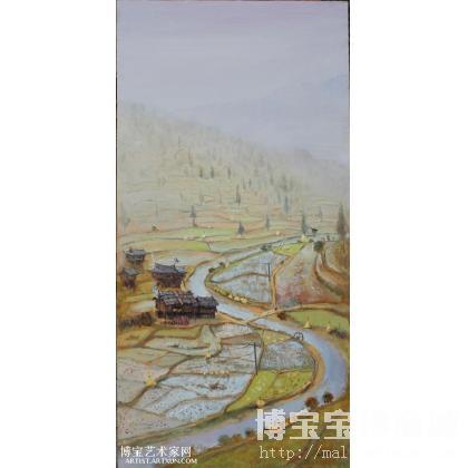 李光标 深秋的田野 类别: 风景油画