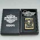 zippo1996年哈雷harley古铜竖鹰套装礼盒